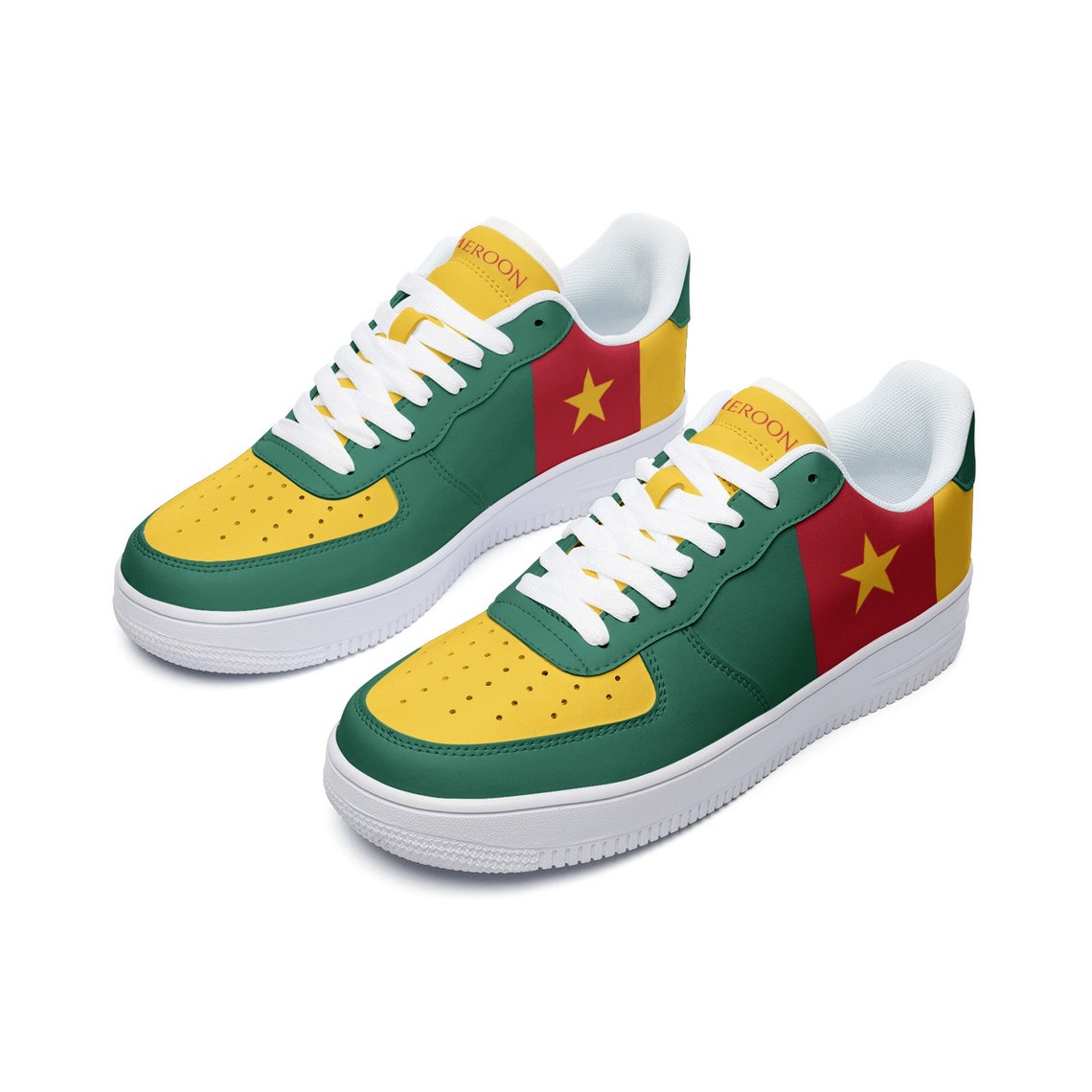 Cameroon Flag Shoes (Personalized)