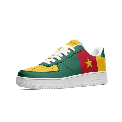 Cameroon Flag Shoes, View From The Side