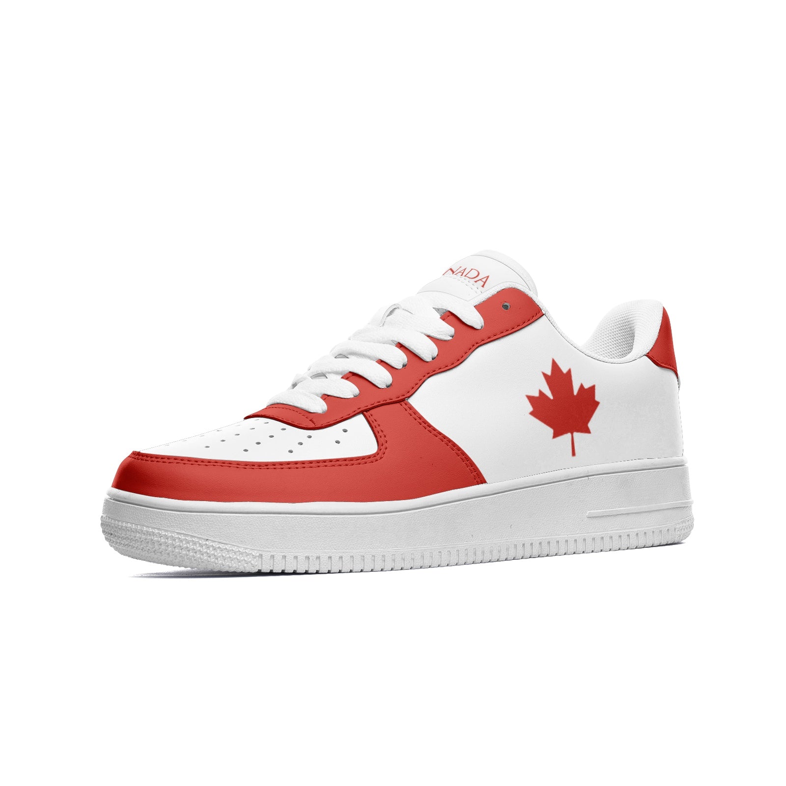 Canada Flag Shoes, View From The Side