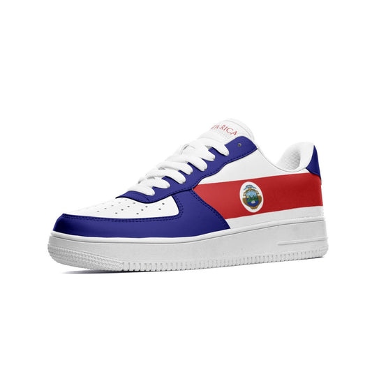 Costa Rica Flag Shoes, View From The Side