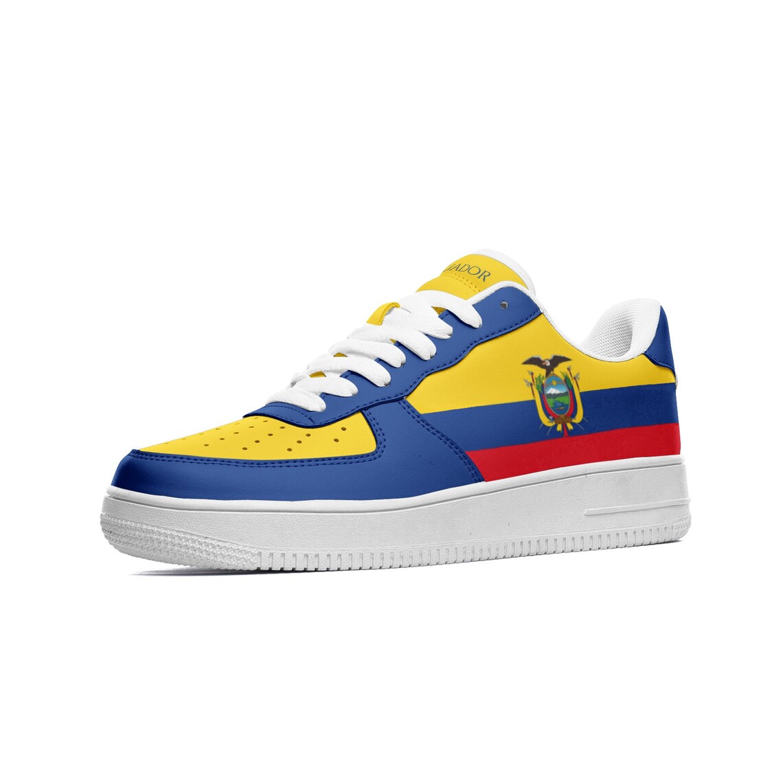 Ecuador Flag Shoes, View From The Side