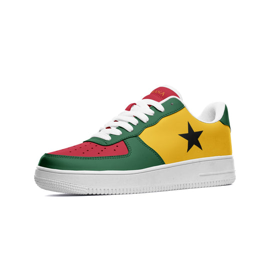 Ghana Flag Shoes, View From The Side