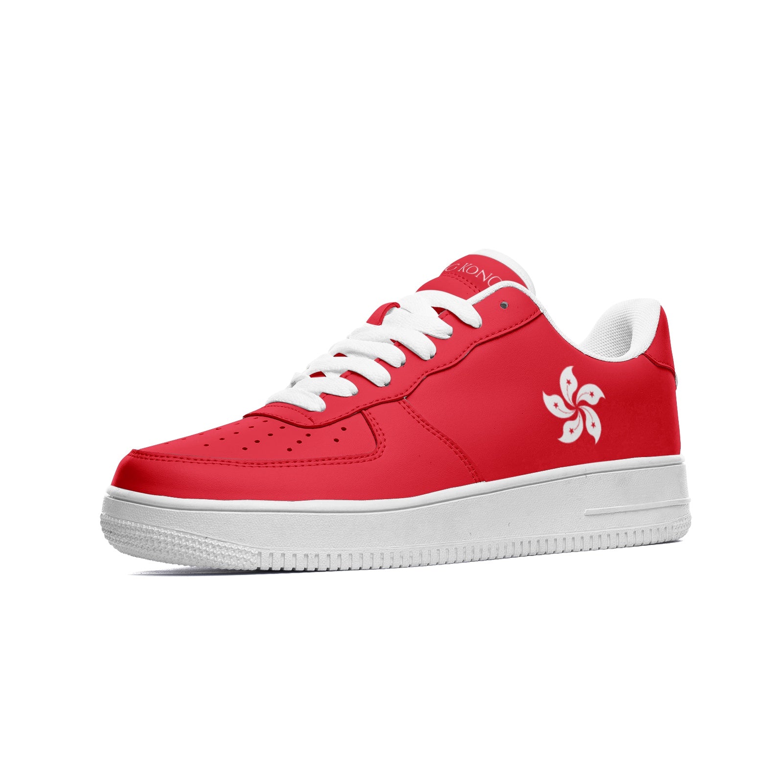 Hong Kong Flag Shoes, View From The Side