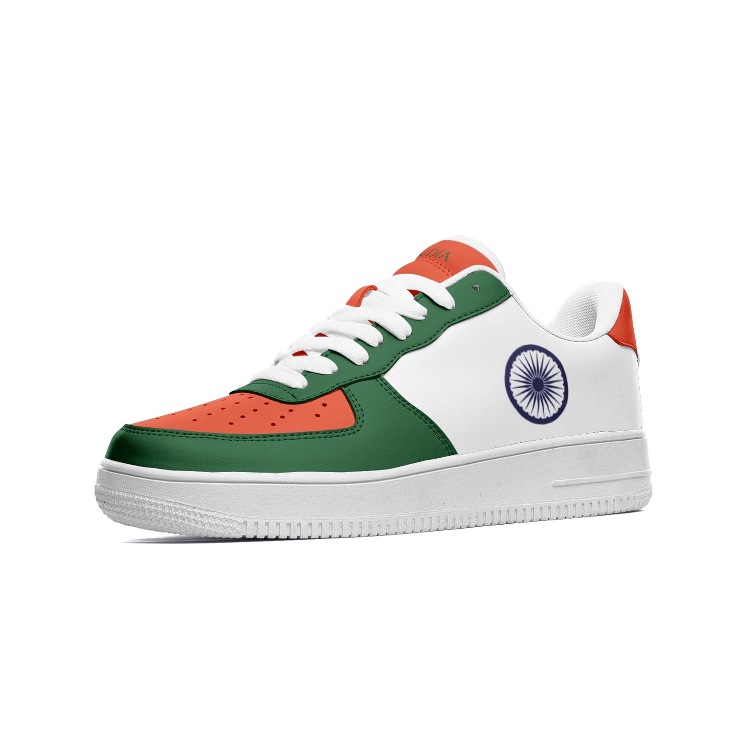 India Flag Shoes, View From The Side