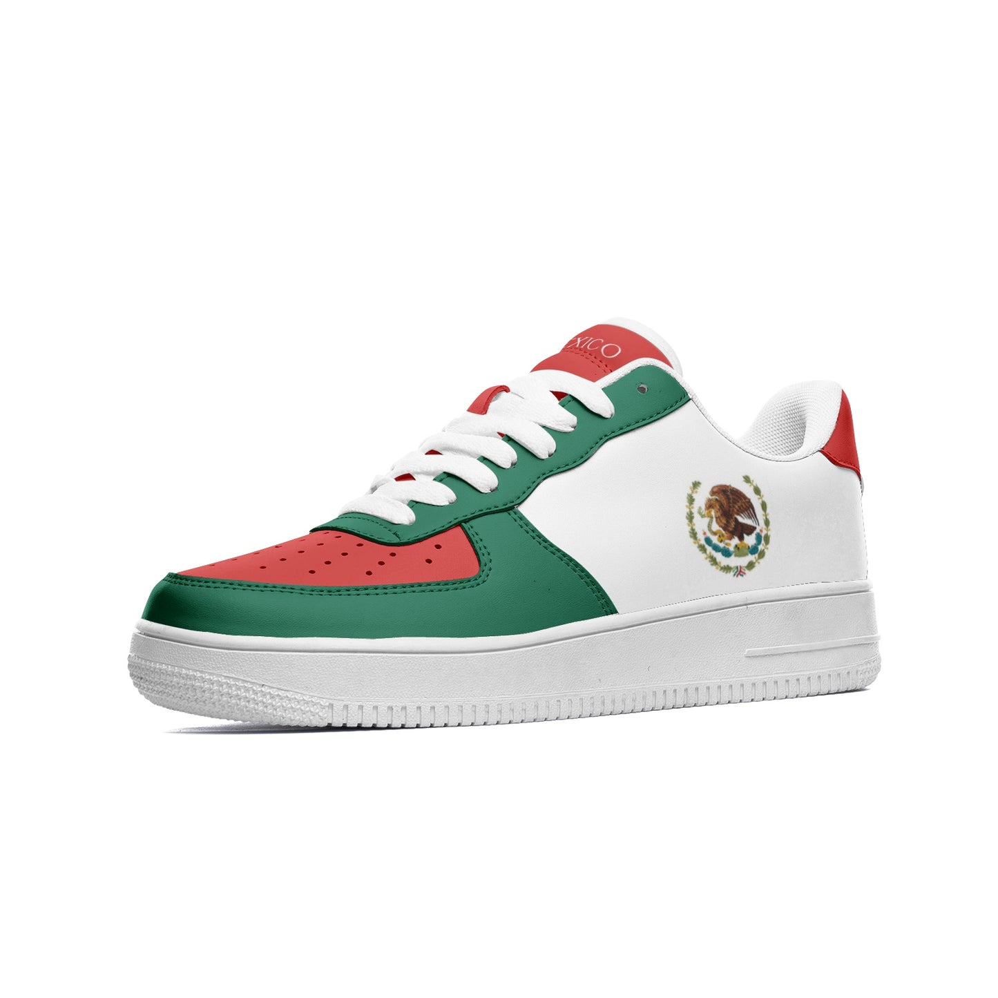 Mexico Flag Shoes, View From The Side