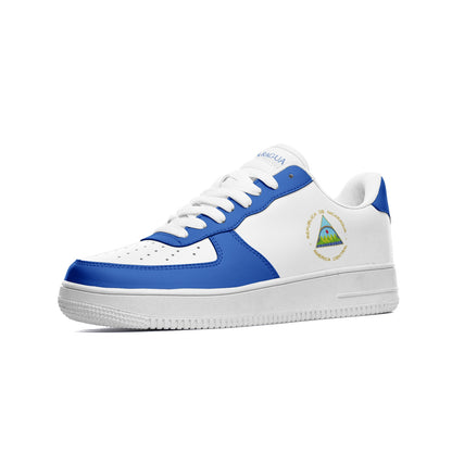 Nicaragua Flag Shoes, View From The Side