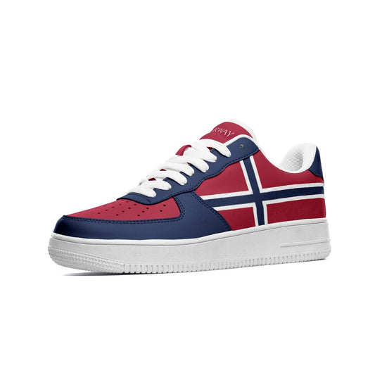 Norway Flag Shoes, View From The Side