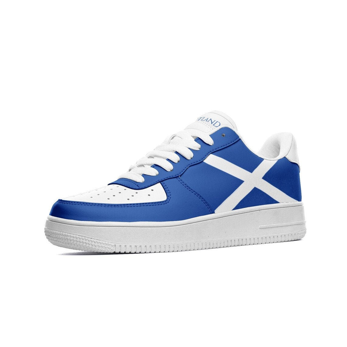 Scotland Flag Shoes, View From The Side