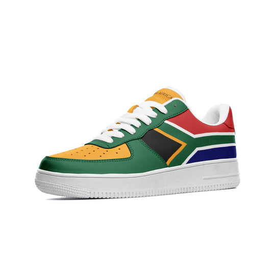 South Africa Flag Shoes, View From The Side