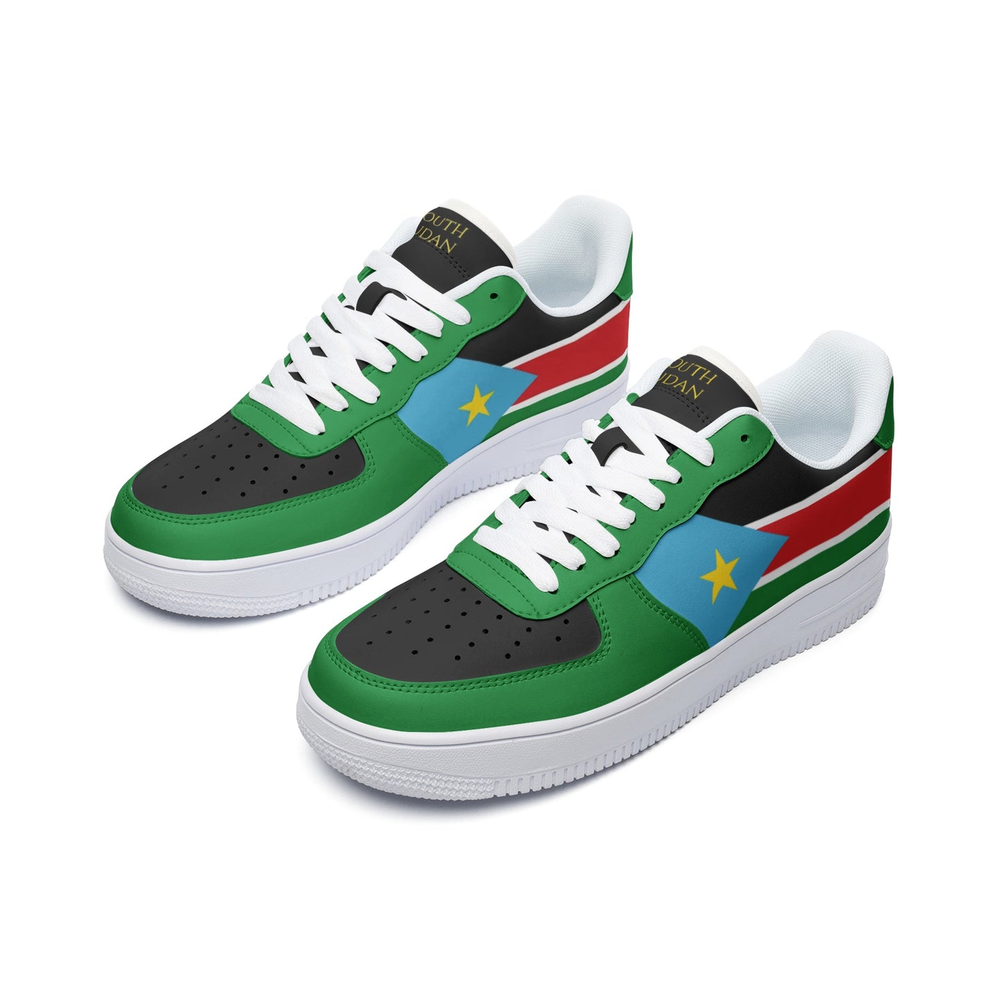 South Sudan Flag Shoes (Personalized)