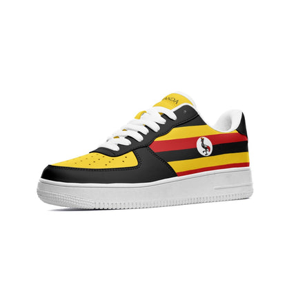 Uganda Flag Shoes, View From The Side